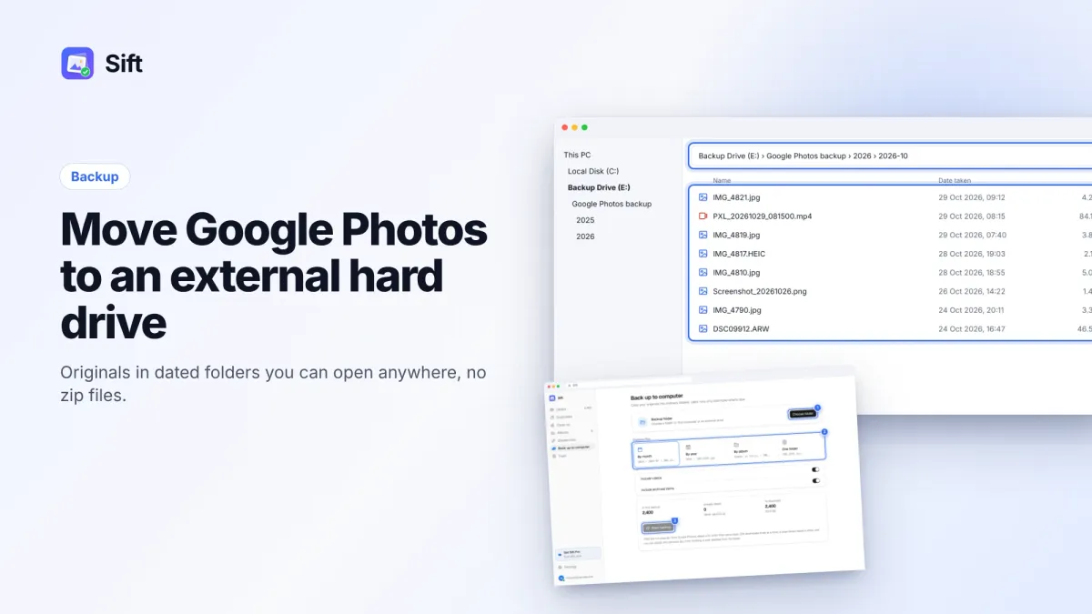 How to Transfer Google Photos to an External Hard Drive